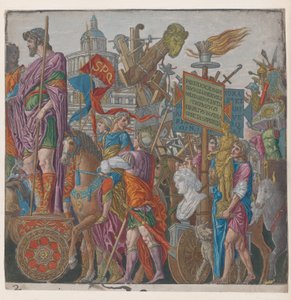 Blatt 2: Ein Triumphwagen, aus Der Triumph von Julius Caesar, 1599