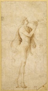 Ein Satyr spielt eine Aulos von Bernardo Parentino