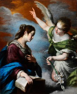 Die Verkündigung - Bernardo Strozzi, Öl auf Leinwand von Bernardo Strozzi
