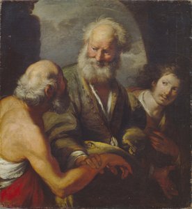 Der heilige Petrus heilt einen Gelähmten