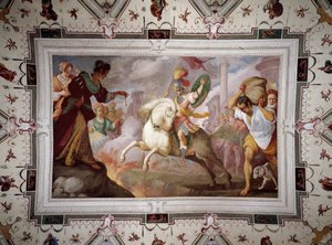 Der Tod des Marcus Curtius, Villa Centurione, Sampierdarena, 1613-15