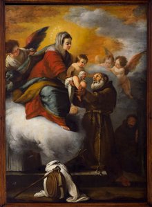 Die Jungfrau gibt das Jesuskind dem seligen Felice von Cantalice von Bernardo Strozzi