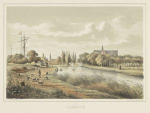Ansicht eines Flusses bei Alkmaar von Bernardus Gerardus ten Berge