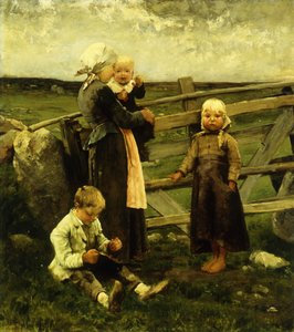 Kinder mit Kirschen