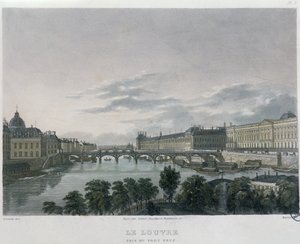 Die Pont oder Passerelle des Arts, Paris, 1832 von Bernhard Schmidt