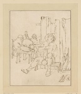 Betrunkener Bauer in der Herberge von Bernhard Schreuder
