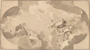 Deckenverzierung von Bernhard Schreuder after Jacob de Wit