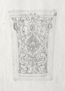 Ornamentaler Becher, 1581 von Bernhard Zan