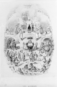 Essen: Kochen und verschiedene Arten der Zubereitung von Speisen in Brillat - Savarin illustriert von Bertall. Paris 1840. von Bertall