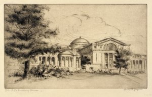 Kunstgebäude, Chicago (Fassade, West) von Bertha E. Jaques