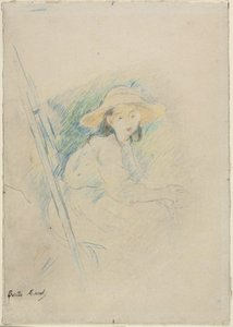 Sitzendes Mädchen (Julie Manet) von Berthe Morisot