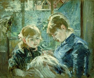 Die Nähstunde; Le Leçon de Couture, 1884