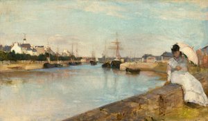 Der Hafen von Lorient, 1869 von Berthe Morisot