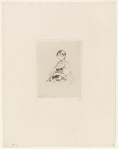 Junges Mädchen mit einer Katze