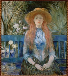 Junges Mädchen in einem Park, Gemälde von Berthe Morisot