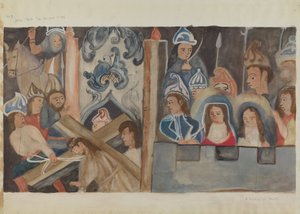 Station des Kreuzes Nr. 7: Jesus fällt zum zweiten Mal von Beulah Bradleigh