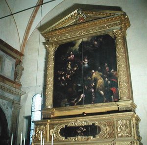 Ansicht der Kirchenorgel, 1683 von Biagio Falcieri