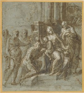 Die Anbetung der Könige von Biagio Pupini