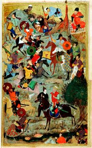 Timur greift die Ritter des Johanniterordens in Smyrna an, 1402, 1467 von Bihzad