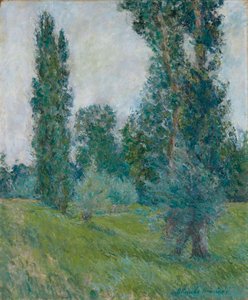 Landschaft mit Pappeln in Giverny