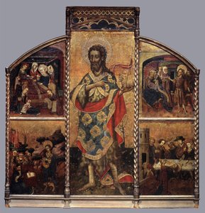 Altarbild des Heiligen Johannes des Täufers, ca. 1440 von Blasco de Granen