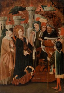 Die heilige Katharina von Siena vor Papst Gregor XI. von Blasco de Granen