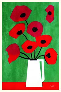 Lebendige Rote Mohnblumen von Bo Anderson