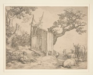 Ein Schuppen, Merkur und Argus