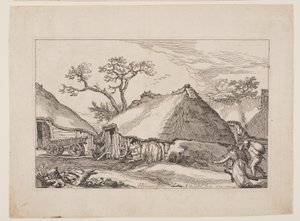 Tafel 2, aus Landschaften mit Bauernhäusern