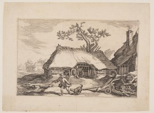 Tafel 6, aus Landschaften mit Bauernhäusern