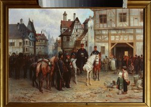 General Gebhard Leberecht von Blücher mit den Kosaken in Bautzen von Bogdan Willewalde