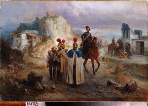 Die gefangenen Franzosen im Jahr 1814 von Bogdan Willewalde