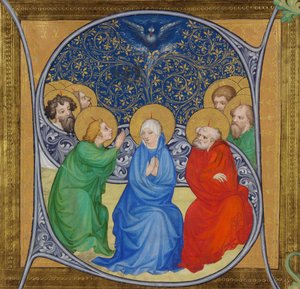 Der Abstieg des Heiligen Geistes Pfingsten, 1415