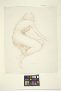 Kauerndes Modell