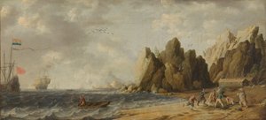 Imaginäre Bucht in südlichen arktischen Gewässern im Sommer von Bonaventura Peeters (I)