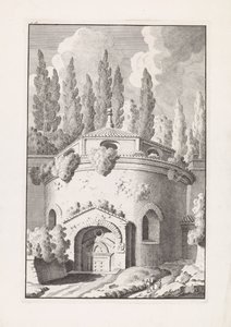 Ruine eines römischen Rundtempels