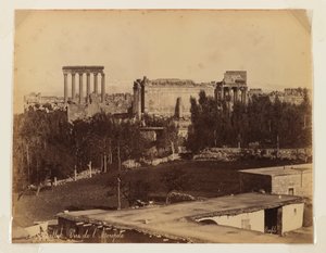 Balbek: Ansicht der Akropolis von Bonfils Studio