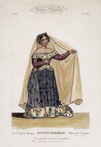 Laure Cinti-Damoreau, französische Sopranistin, als die Gräfin in Gioacchino Rossinis Oper Comte Ory von Bonhommé Bonhommé