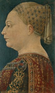 Porträt von Bianca Maria Visconti von Bonifacio (attr.) Bembo