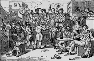 Eine Scheinwahl im Kings Bench Gefängnis, ca. 1828, 1912 von Bonner