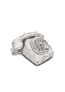 Nostalgisches Wählscheibentelefon