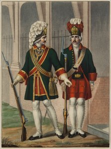 Grenadiere des Preobrazhensky-Regiments in 1732-1738, frühe 1840er
