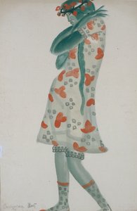 Kostümentwurf für die Oper Schneeflöckchen von N. Rimski-Korsakow, 1919