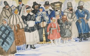 Kostümentwurf für die Oper Die Macht des Bösen von A. Serov, 1919