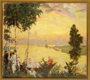 Ausflug aufs Land von Boris Mikhailovich Kustodiev