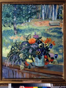 Blumen von Boris Mikhailovich Kustodiev