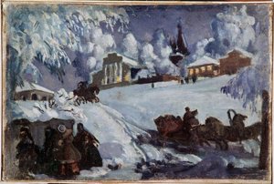 Winter, Schlittenfahrt