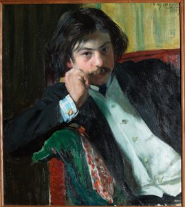 Porträt des Dichters Janko Lavrin von Boris Mikhailovich Kustodiev