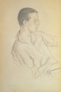 Porträt von Dmitri Dmitrijewitsch Schostakowitsch, 1923