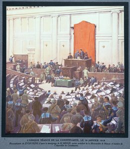 Die einzige Sitzung der Verfassunggebenden Versammlung, 18. Januar von Boris Vasilievich Zvorykin